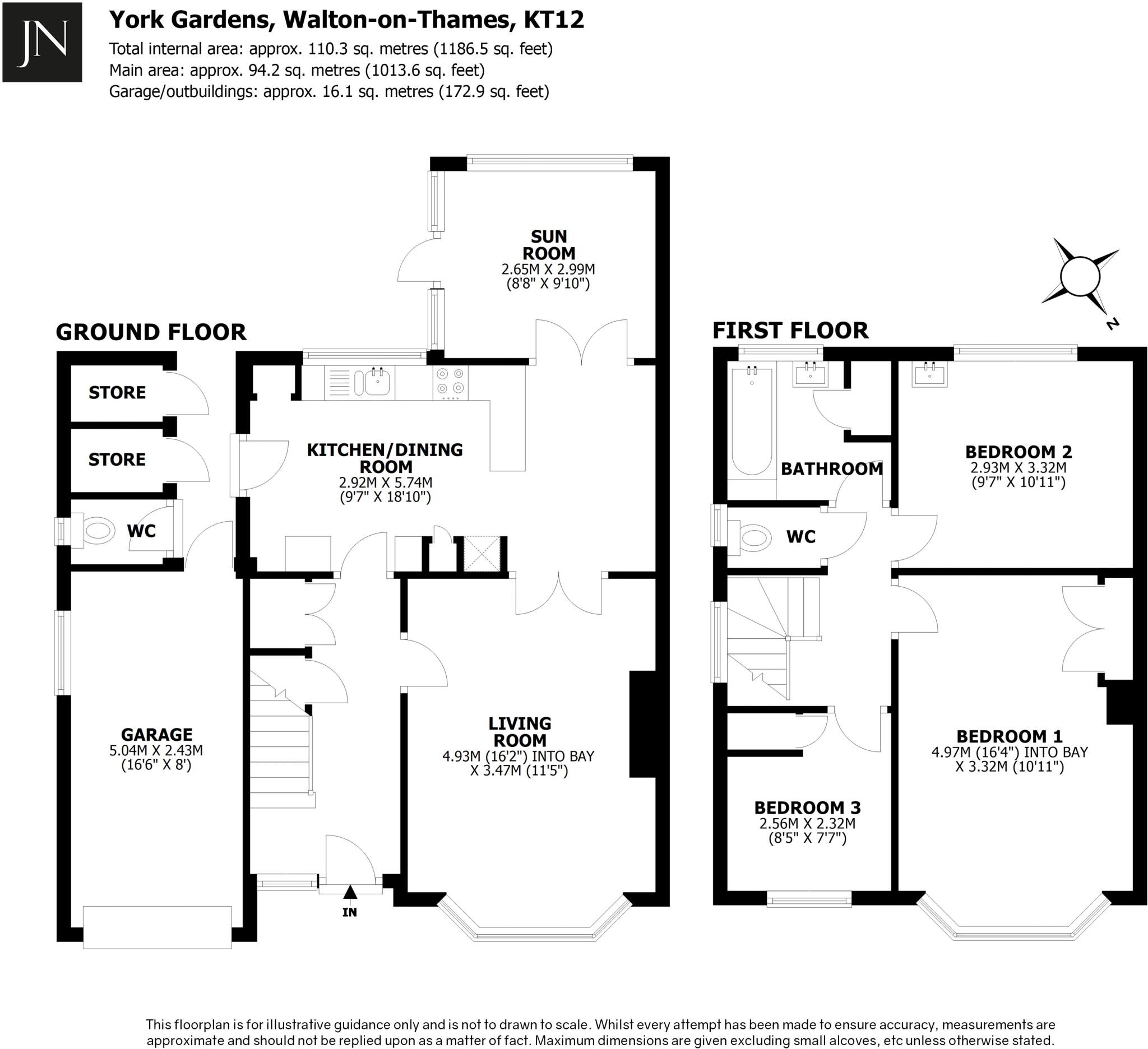 York Gardens, Walton-On-Thames floorplan