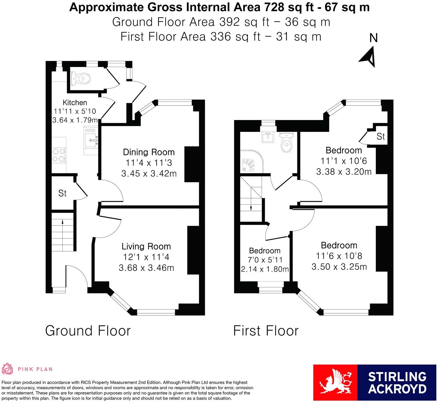 Waye Avenue, Hounslow, TW5 floorplan