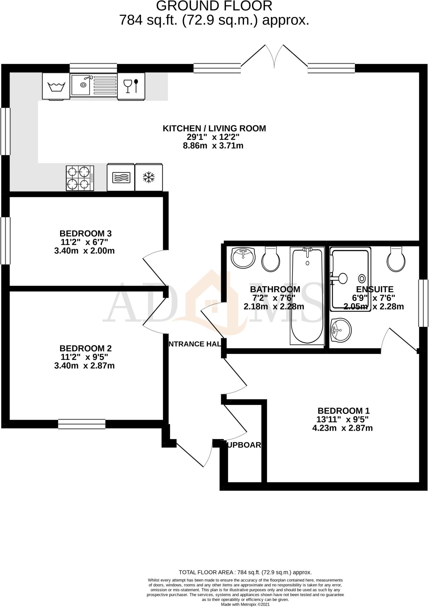 Grove Road East, Christchurch,  floorplan