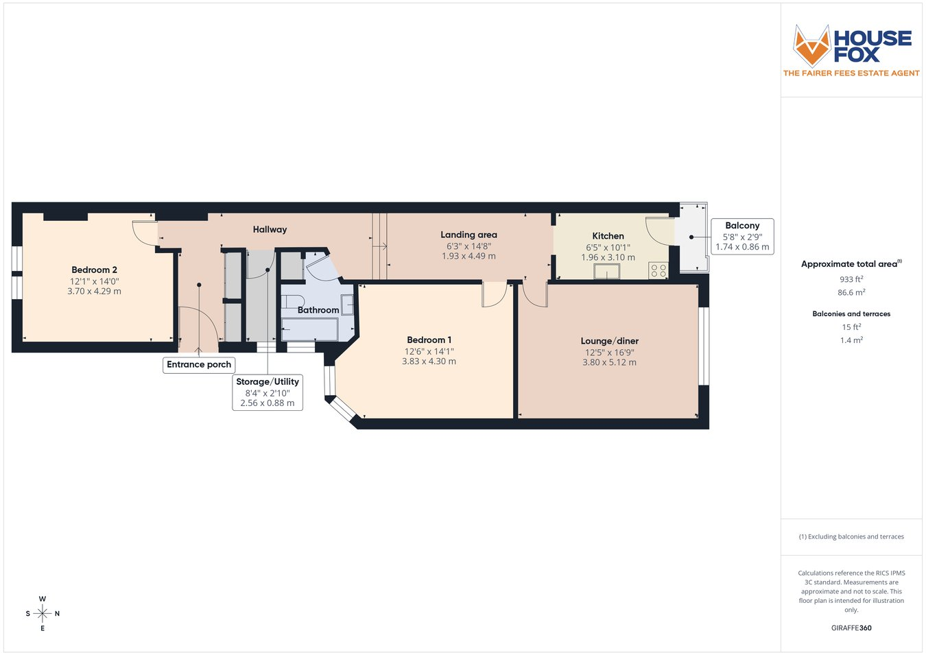 Quantock Road, Weston-Super-Mare, BS23 floorplan