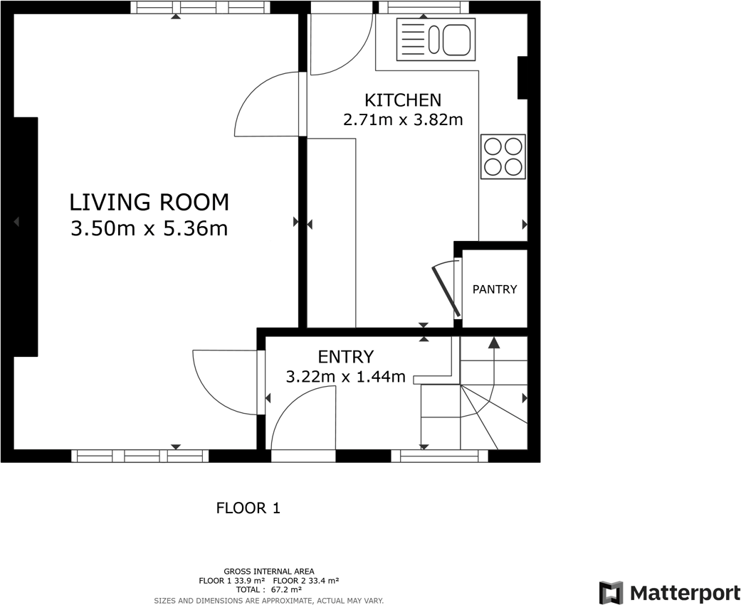Broadway, Dunscroft, Doncaster, DN7 floorplan
