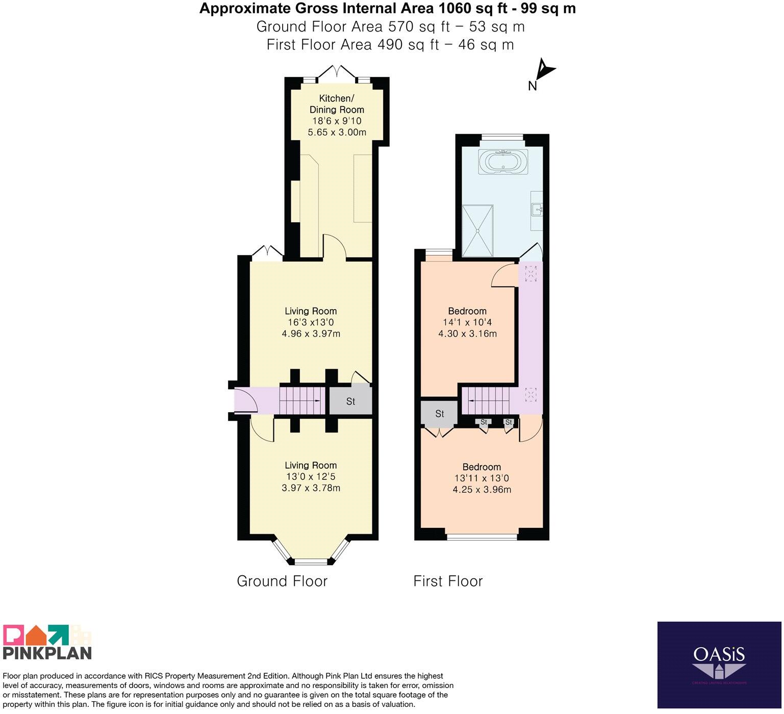 Ruskin Road, Staines-upon-Thames, Surrey, TW18 floorplan