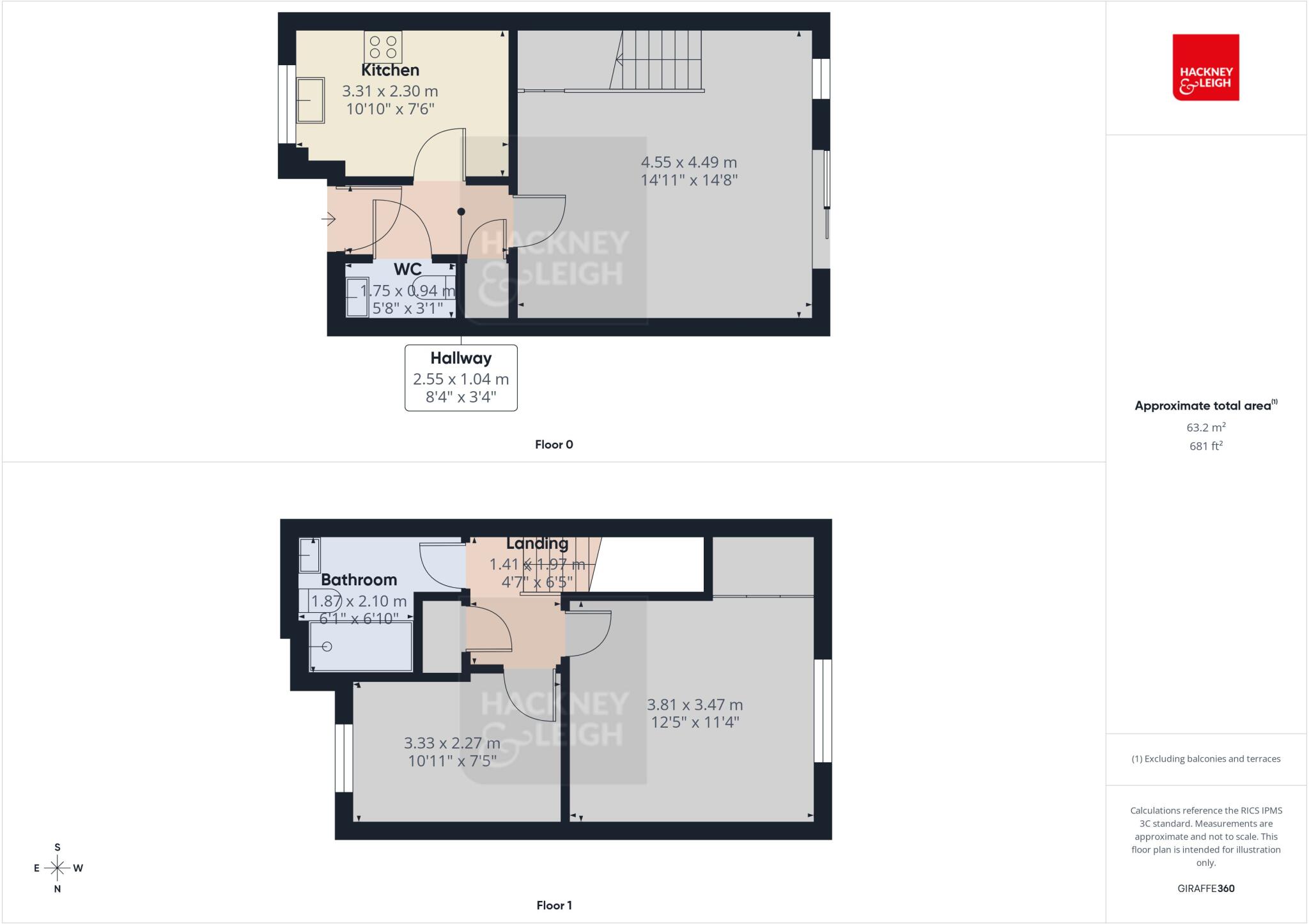 14 Cock & Dolphin Yard, Kendal, LA9 5FE floorplan