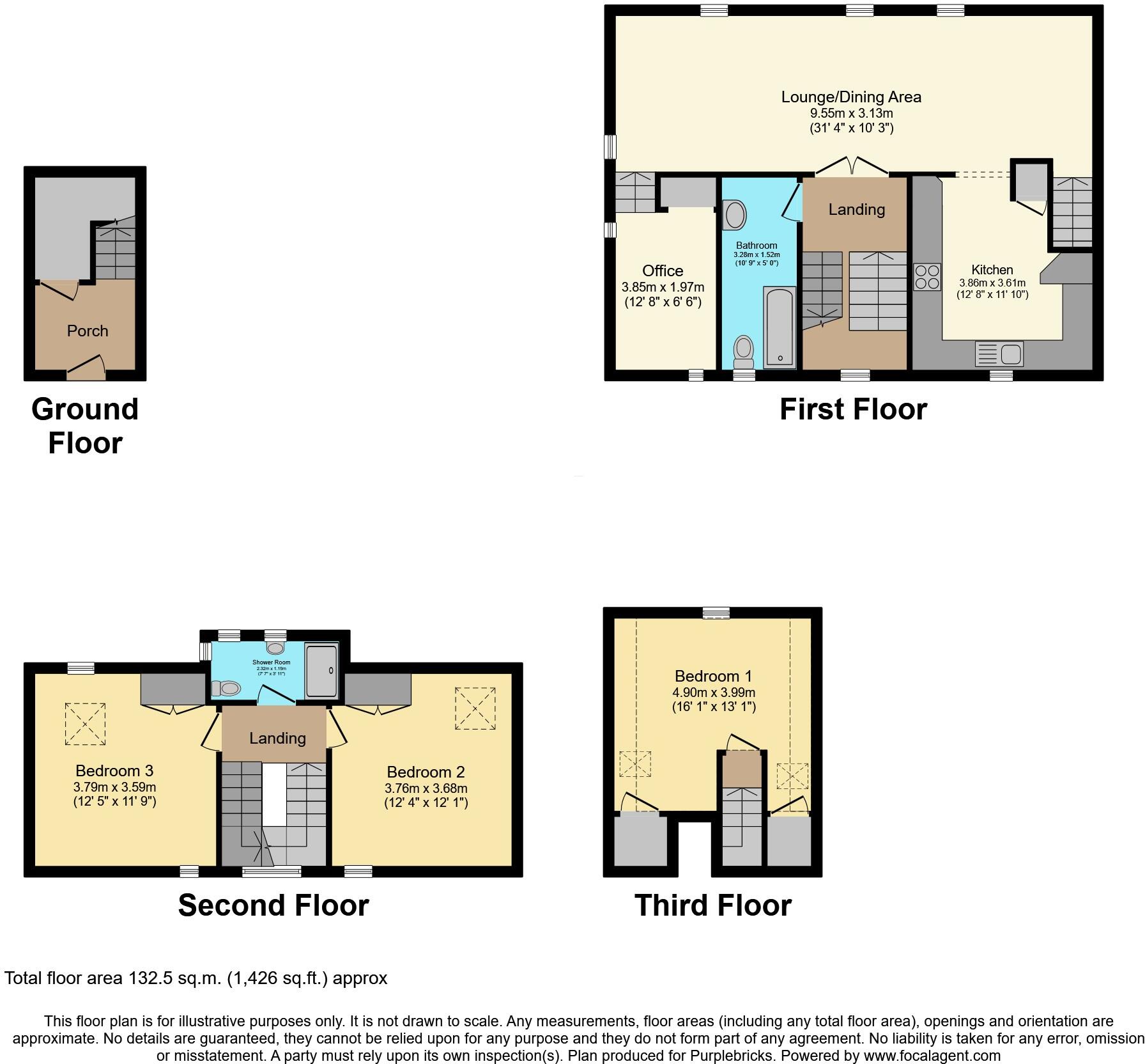 20, Orr Square, Paisley, PA1 floorplan