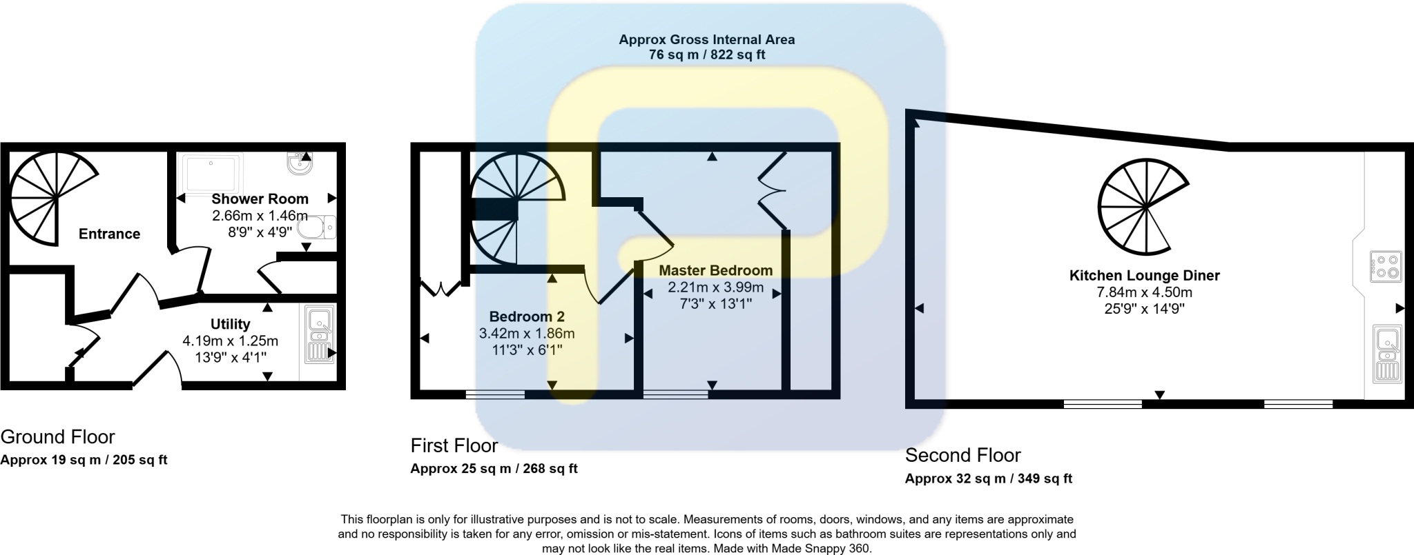 24 Narrowgate, Alnwick, Northumberland, NE66 1JG floorplan