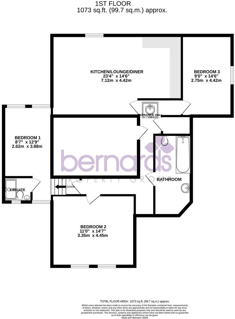 Oaklands, St Johns Square floorplan
