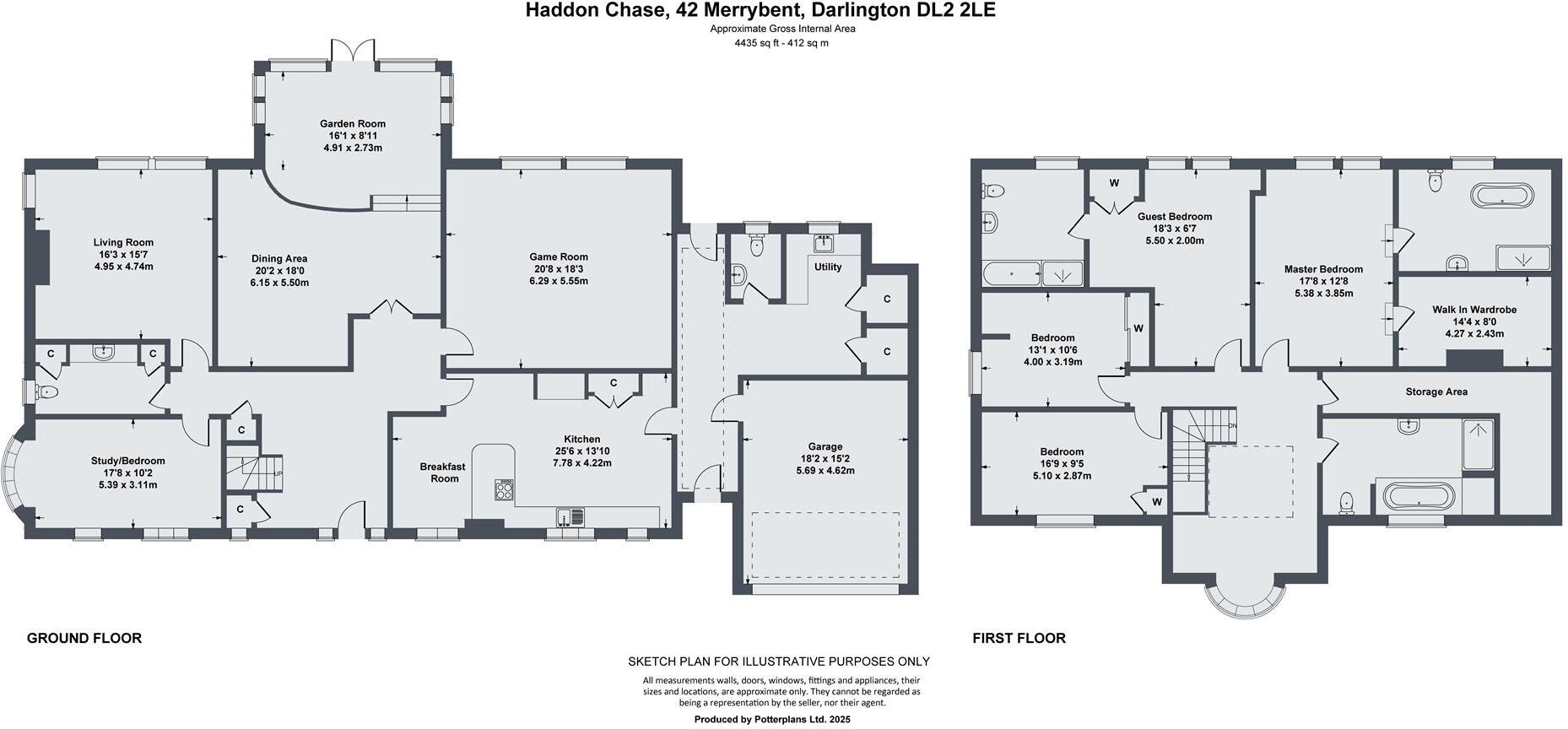 Haddon Chase, 42 Merrybent, Darlington floorplan