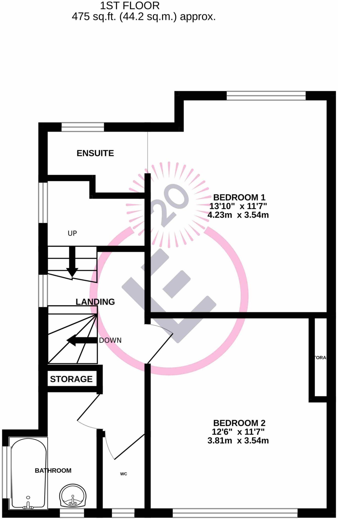 1, Scott Grove, Morecambe, LA4 floorplan