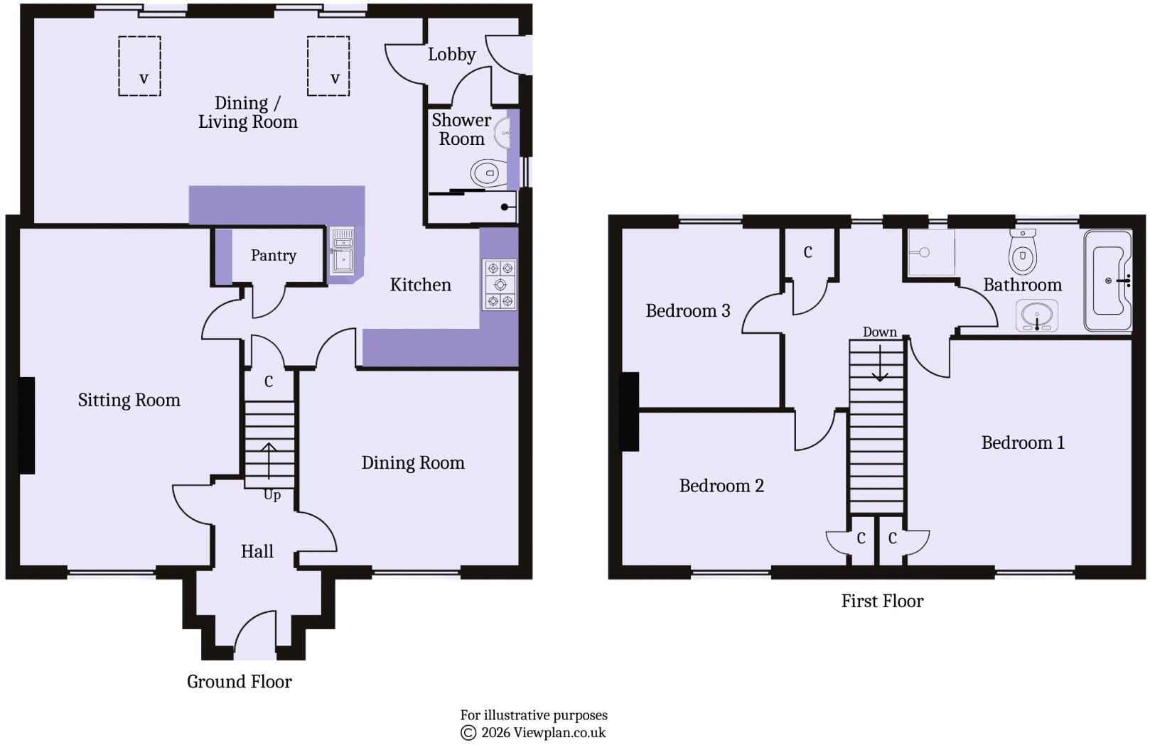 Chaucer Close, Penarth floorplan