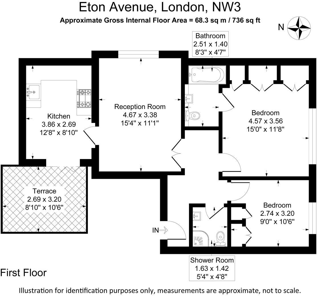 Eton Avenue, Belsize Park NW3 floorplan