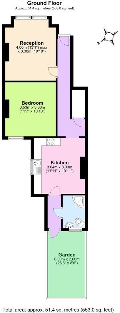 Bruce Road, Tooting floorplan