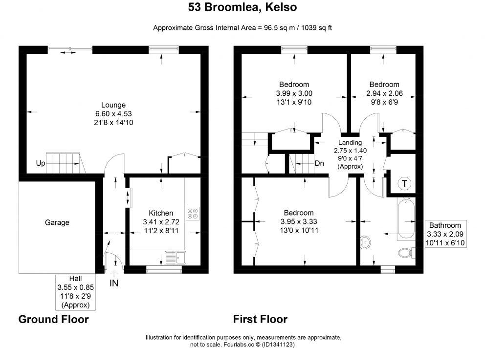 53 Broomlea, Kelso, TD5 7RB floorplan