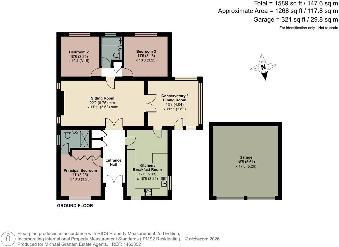 Grangewood, East Hunsbury, Northampton, Northamptonshire, NN4 floorplan