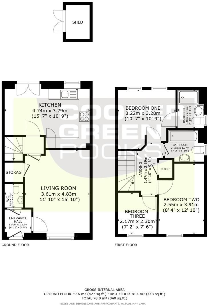 Bligny Crescent, Rose Place, Bicton Heath, Shrewsbury floorplan