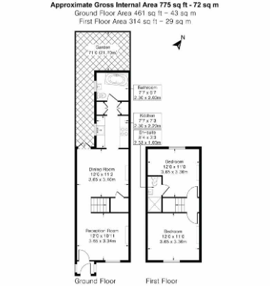 Downs Road, Sutton floorplan