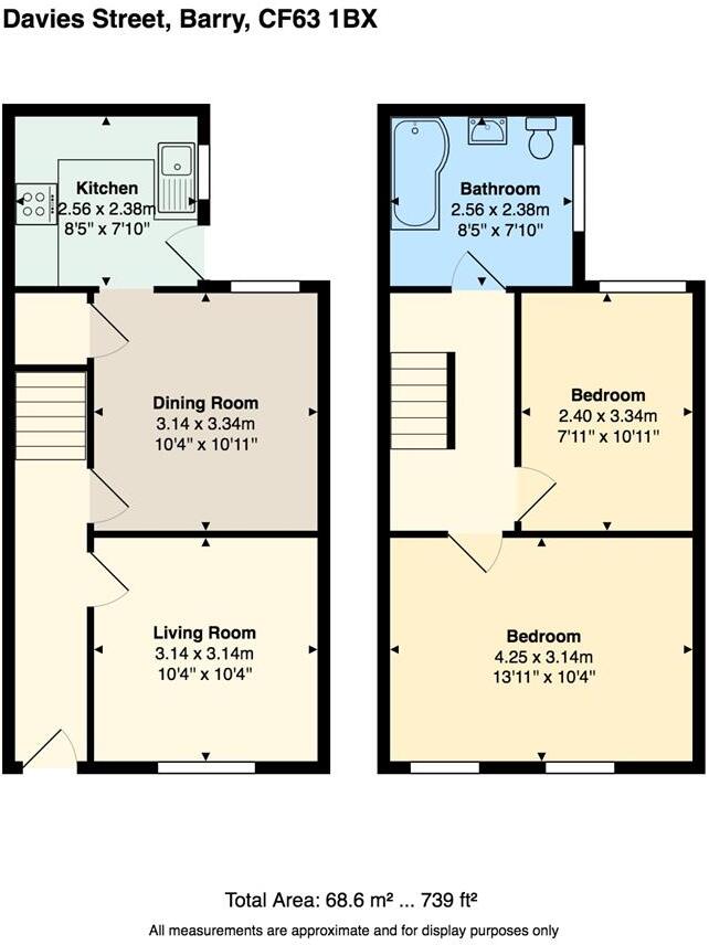 Davies Street, Barry floorplan