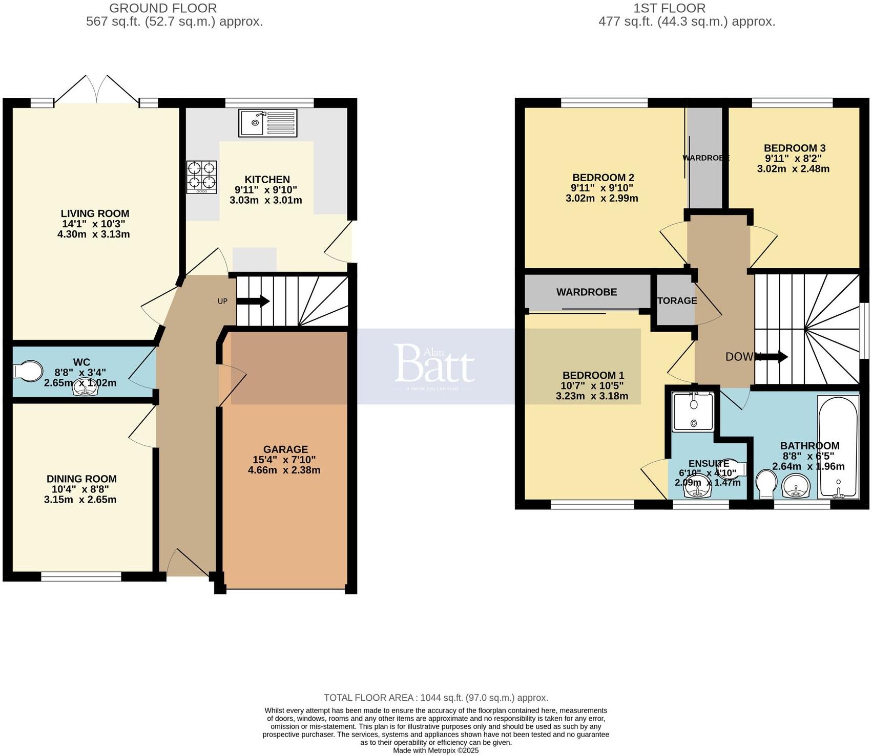 Wheat Close, Aspull, WN2 floorplan