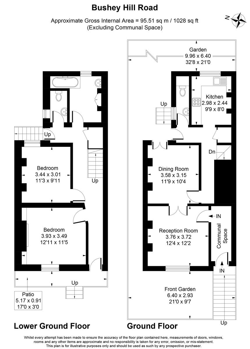 Bushey Hill Road, London, SE5 8 floorplan