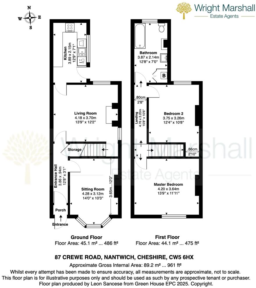 Crewe Road, Nantwich, Cheshire floorplan