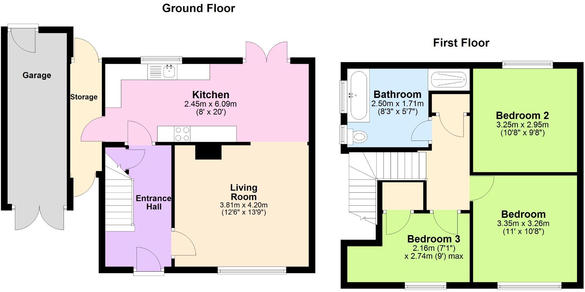 7 Croft Way Weedon NN7 4QX floorplan