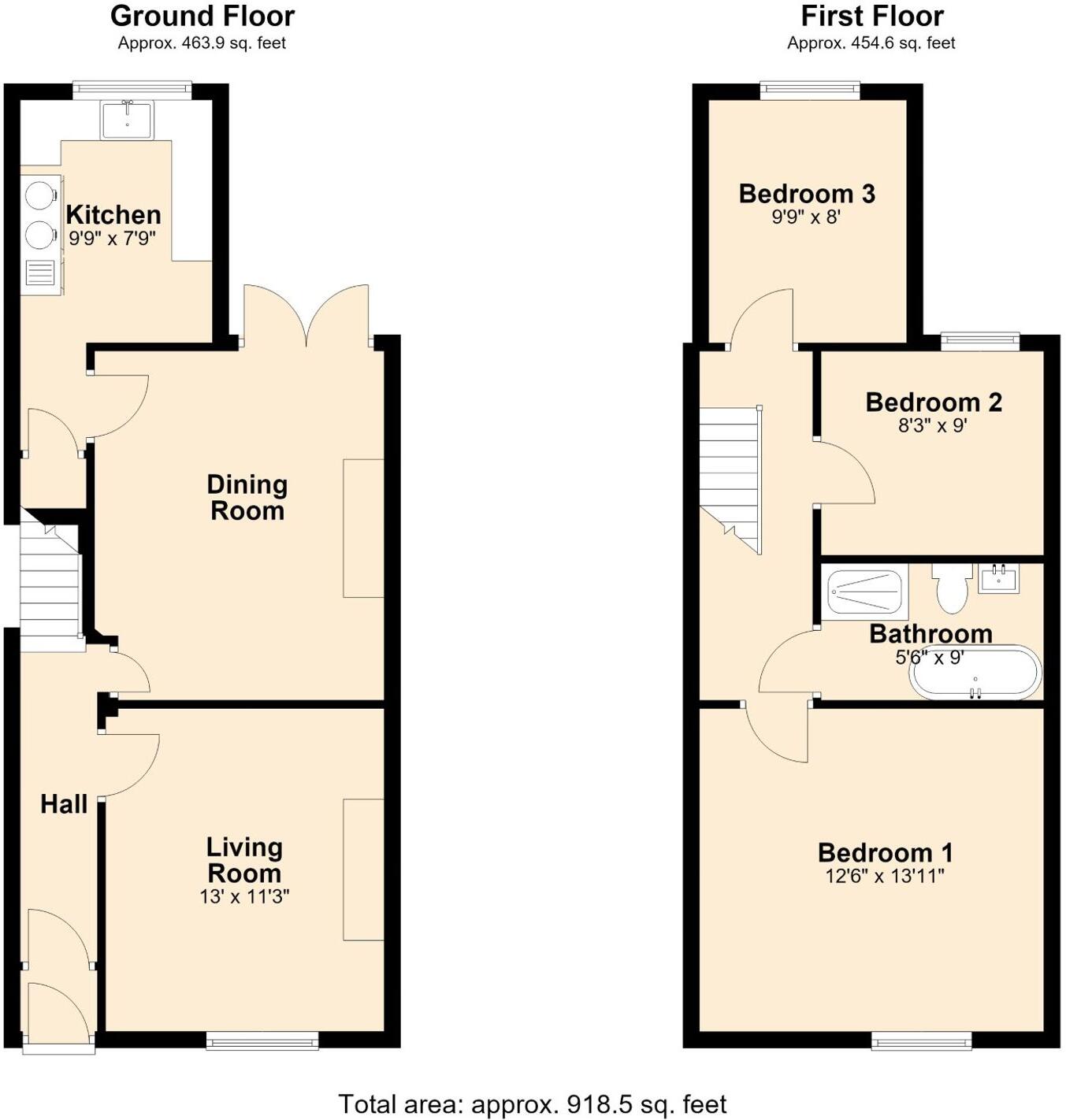 Blackburn Road, Darwen, BB3 floorplan