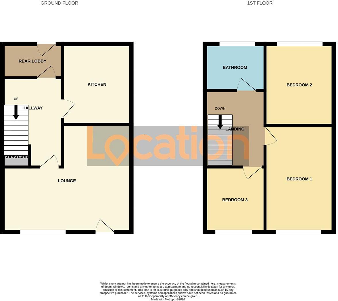 Kelstern Close, Mansfield, Nottinghamshire floorplan