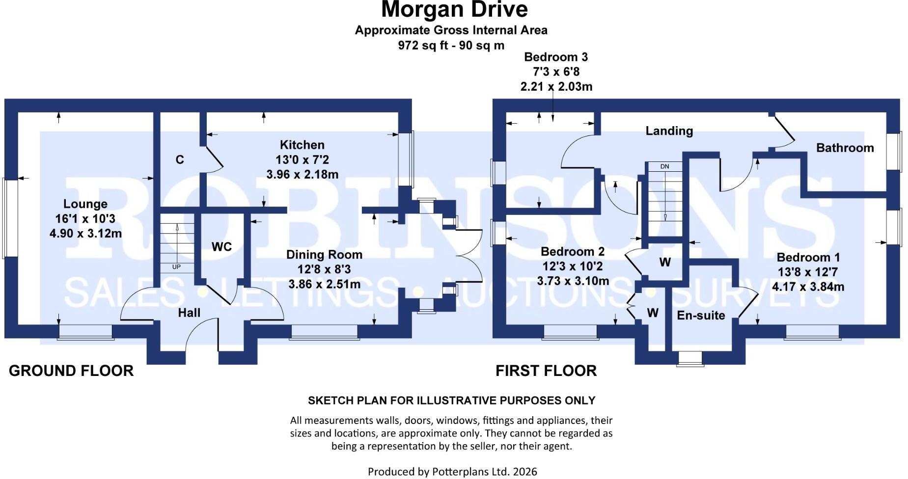 Morgan Drive, Whitworth, Spennymoor floorplan