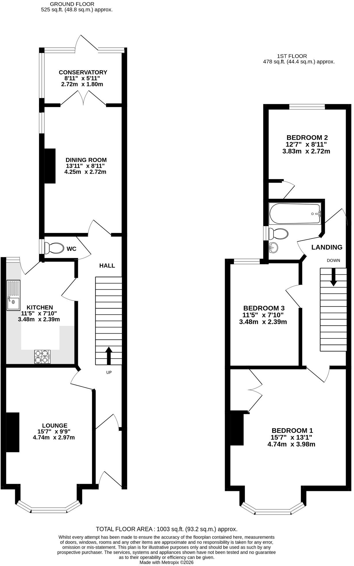 Liss Road, Southsea floorplan
