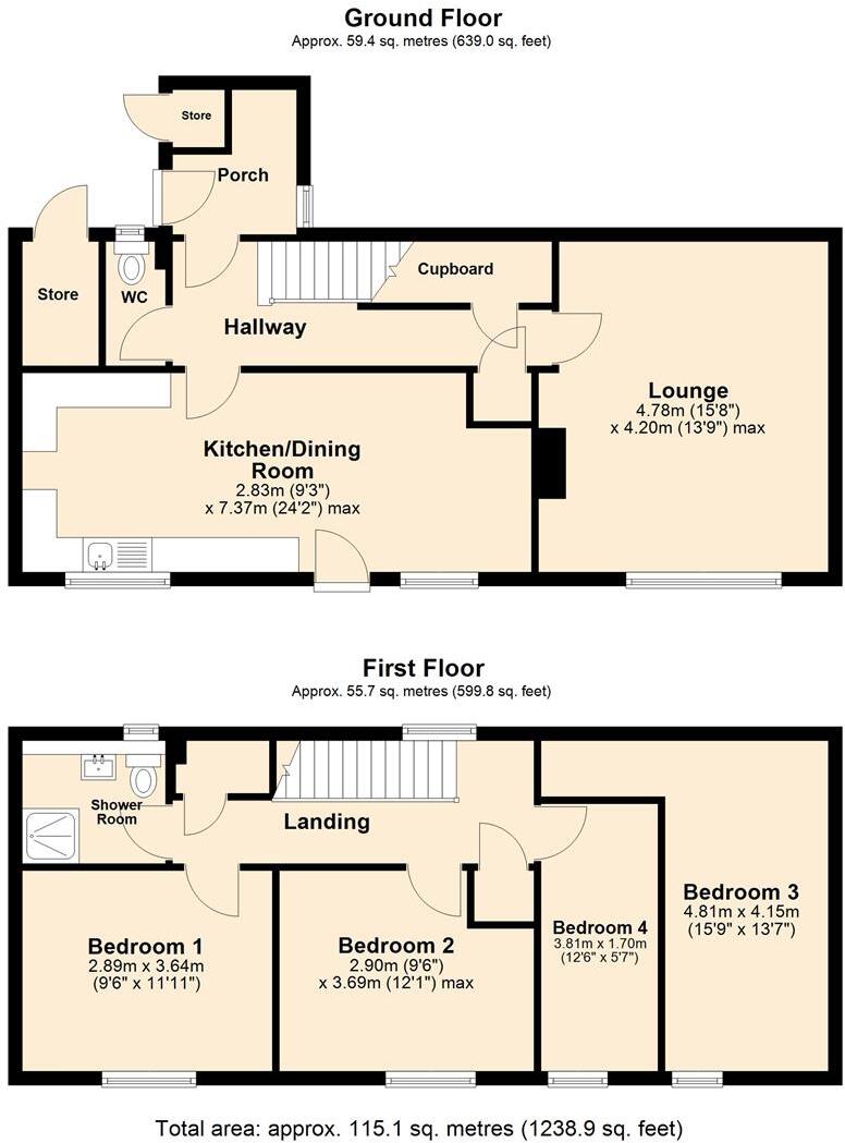 Roborough Close, Hull floorplan