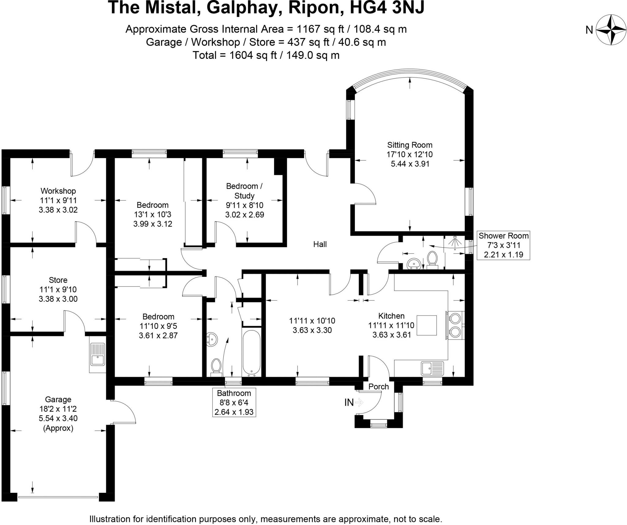 The Mistal, Galphay, Ripon, North Yorkshire HG4 3NJ floorplan
