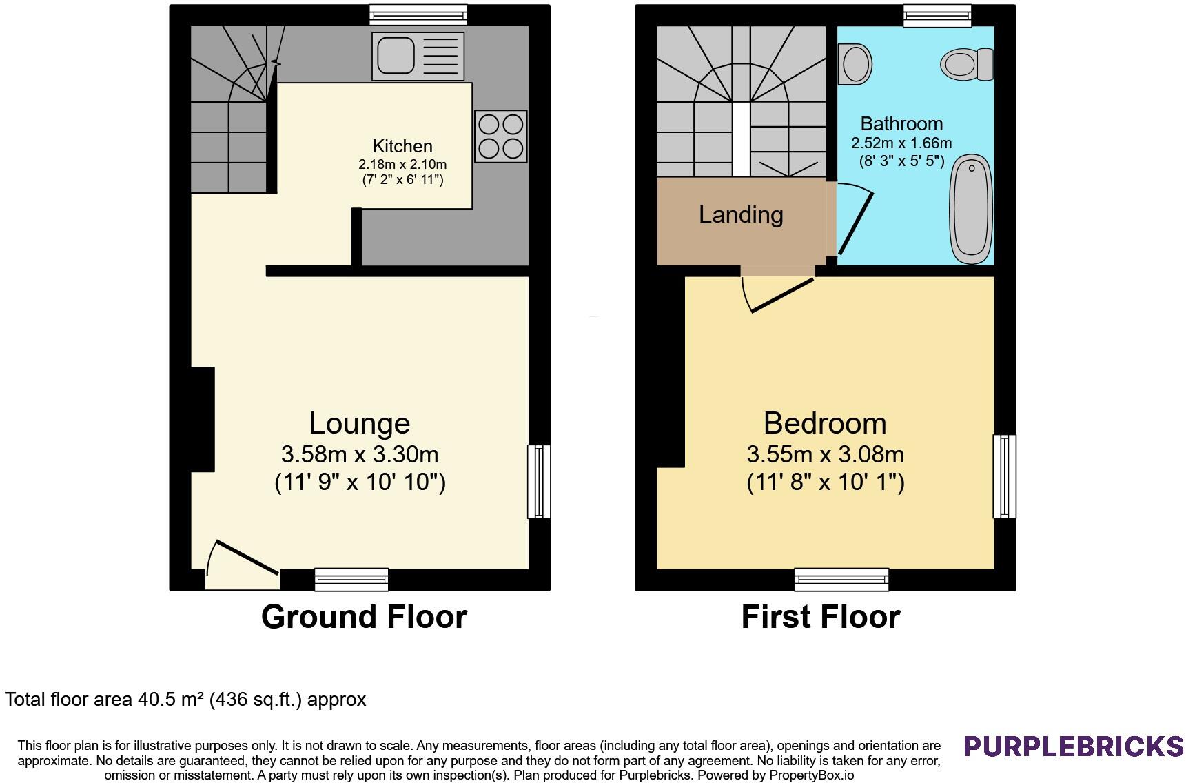 Brookfield Cottages, Acresford, DE12 floorplan
