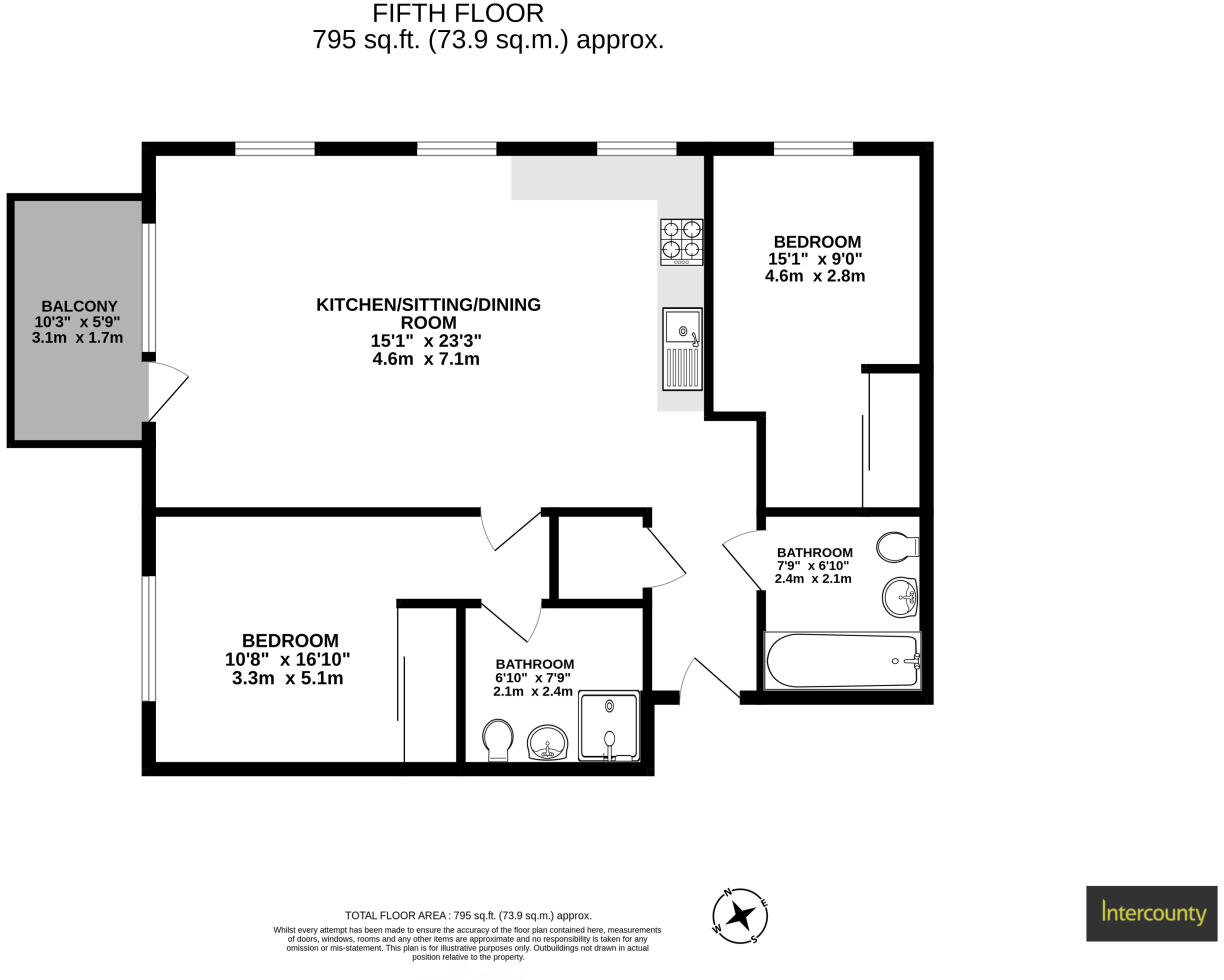 Moore House, Edinburgh Gate, Harlow, Essex, CM20 floorplan