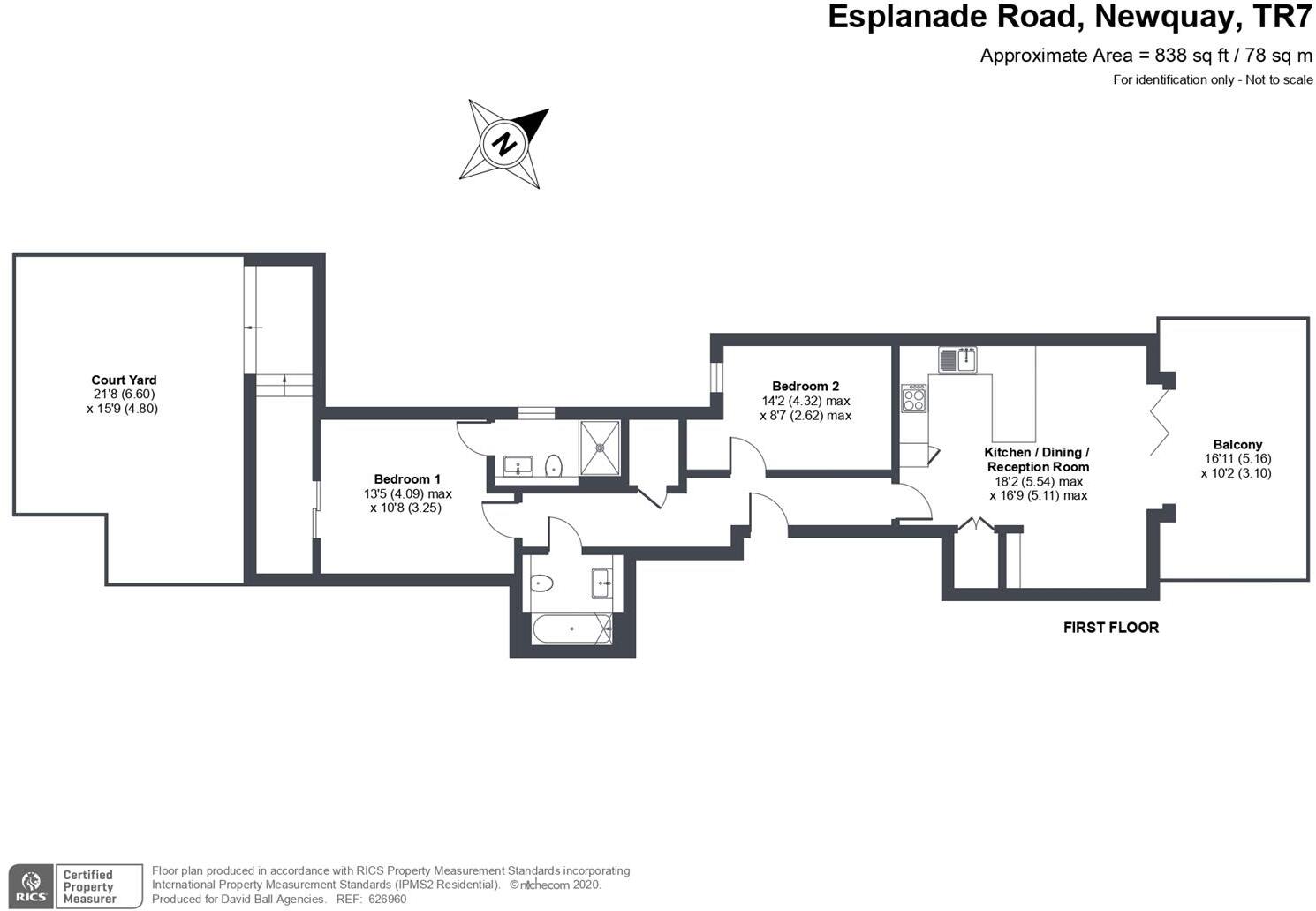Fistral Beach Apartments, Esplanade Road, Newquay floorplan