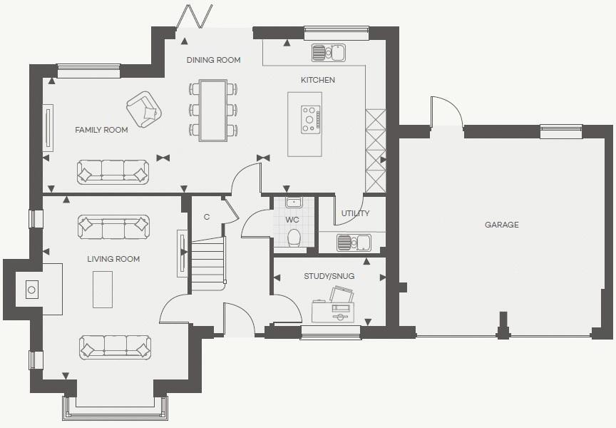 Home 8, The Priory, Benenden Meadows, Benenden floorplan