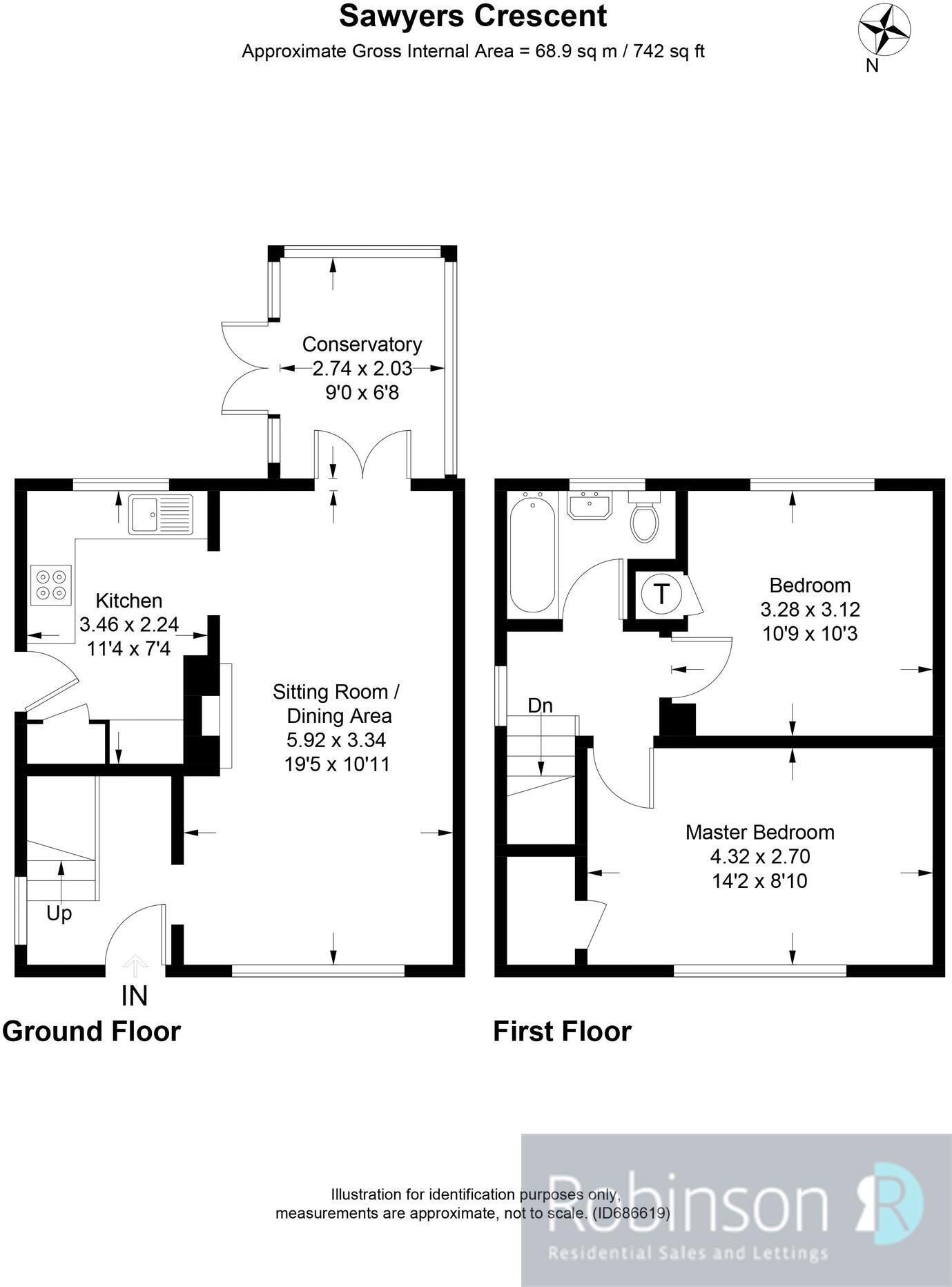 Sawyers Crescent, Maidenhead, Berkshire floorplan
