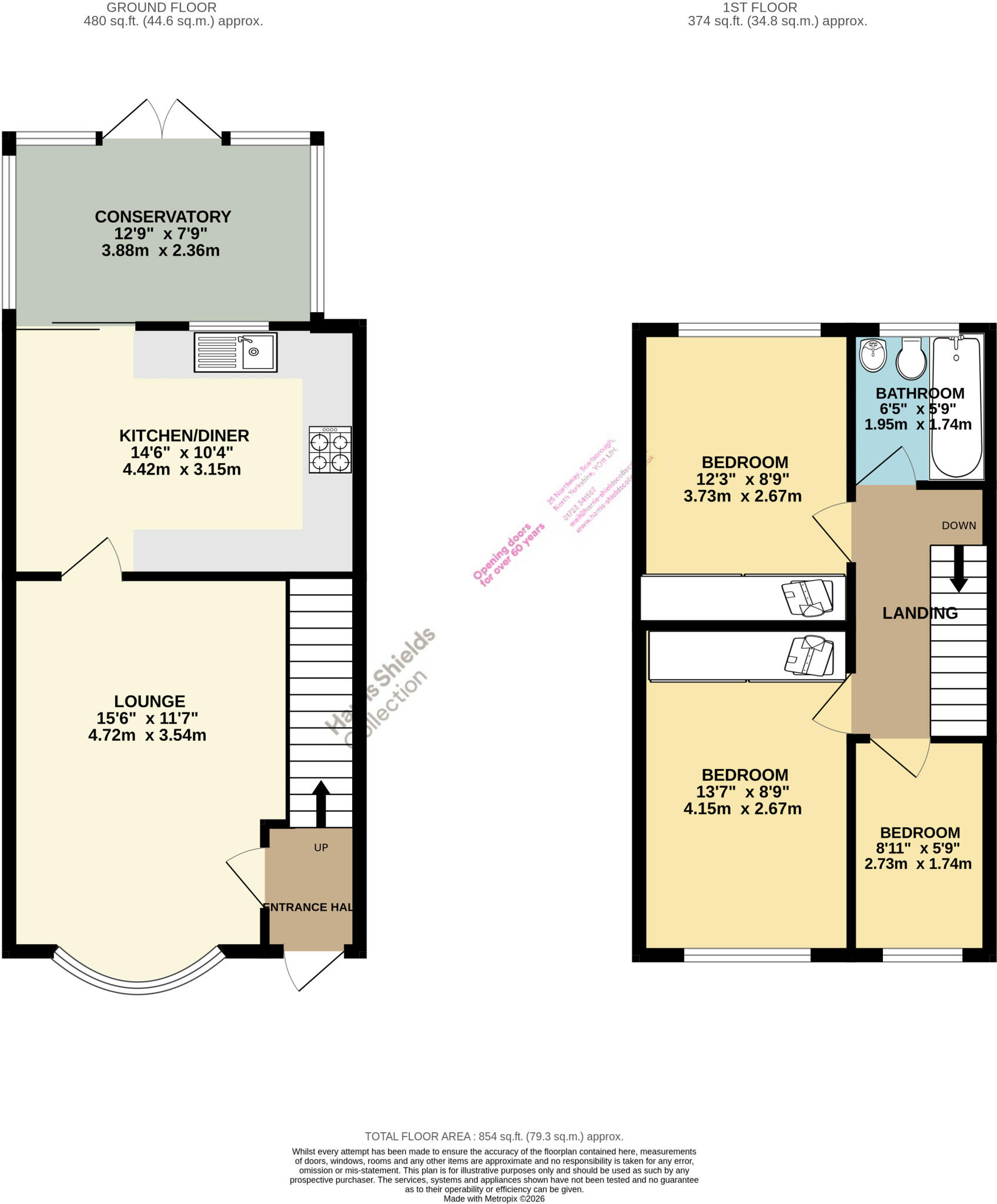 Eastway, Eastfield, Scarborough, North Yorkshire, YO11 floorplan
