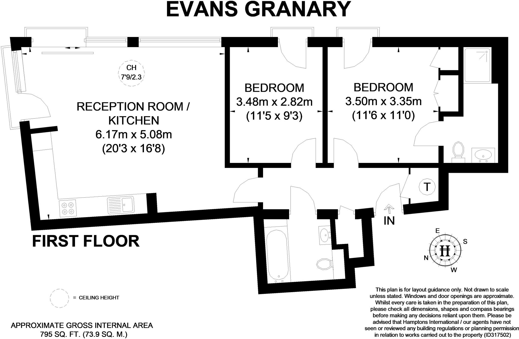 Evans Granary, Shad Thames, SE1 floorplan