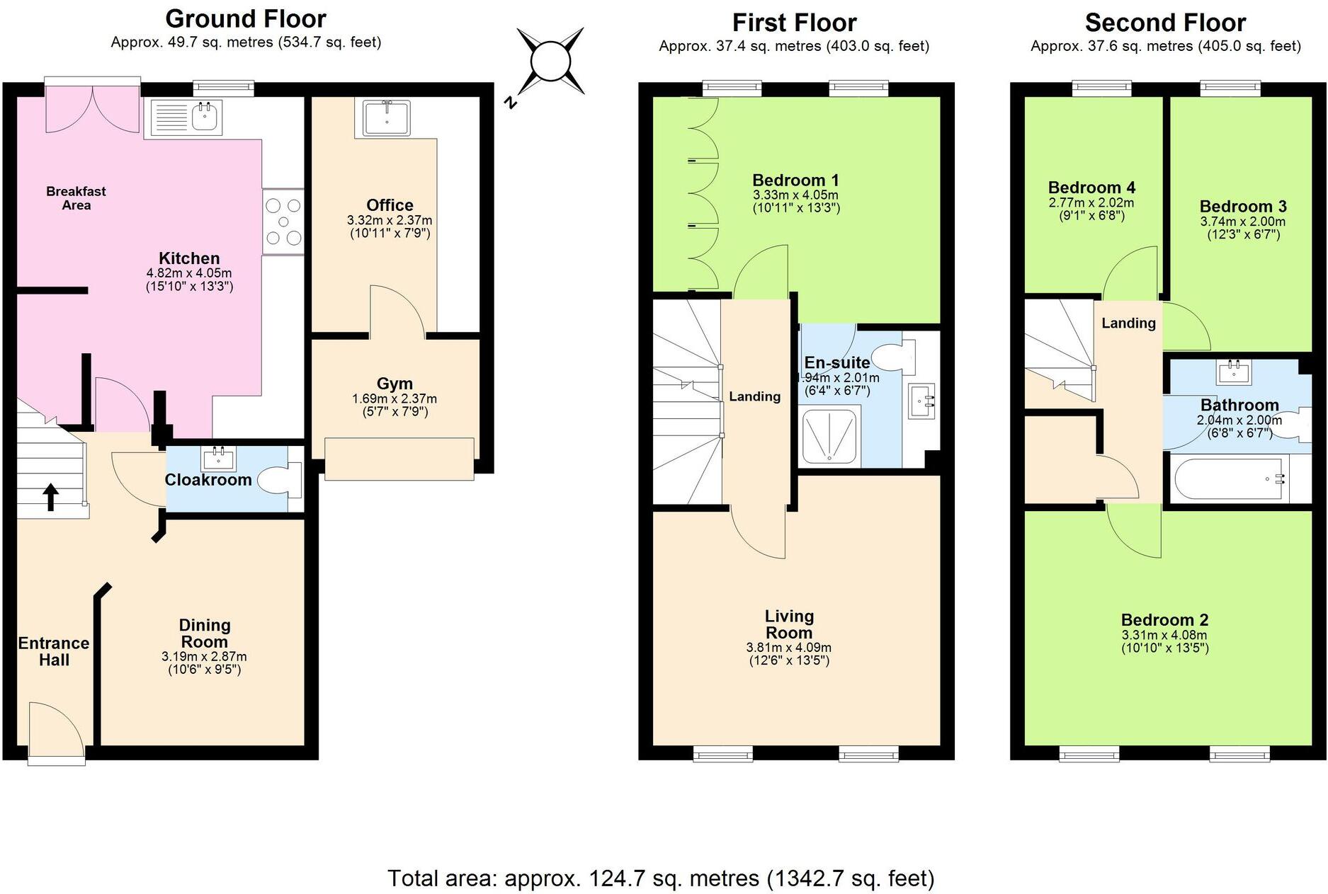 Beaufort Square, Cardiff, CF24 floorplan