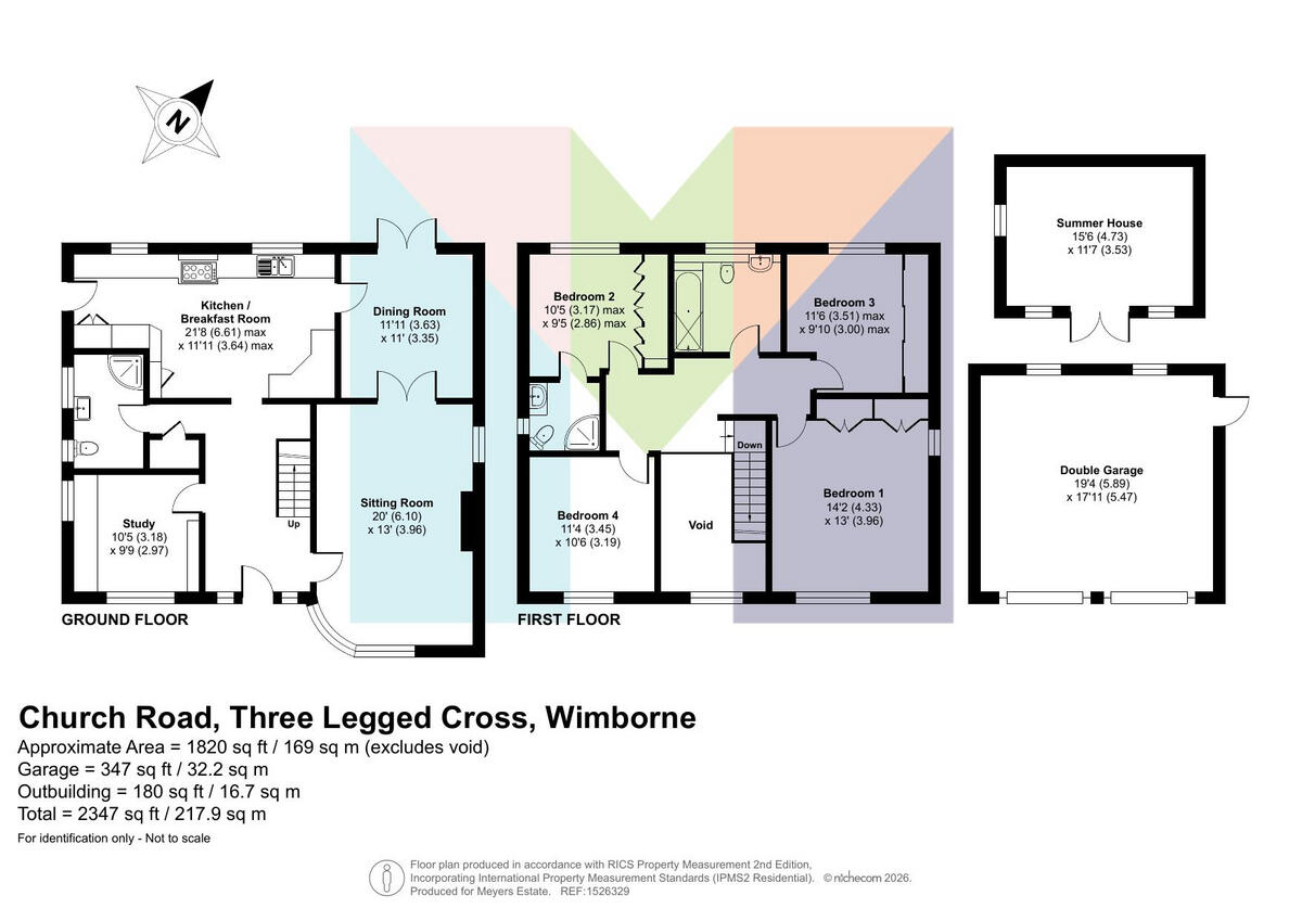 Church Road, Three Legged Cross, Wimborne, BH21 6 floorplan