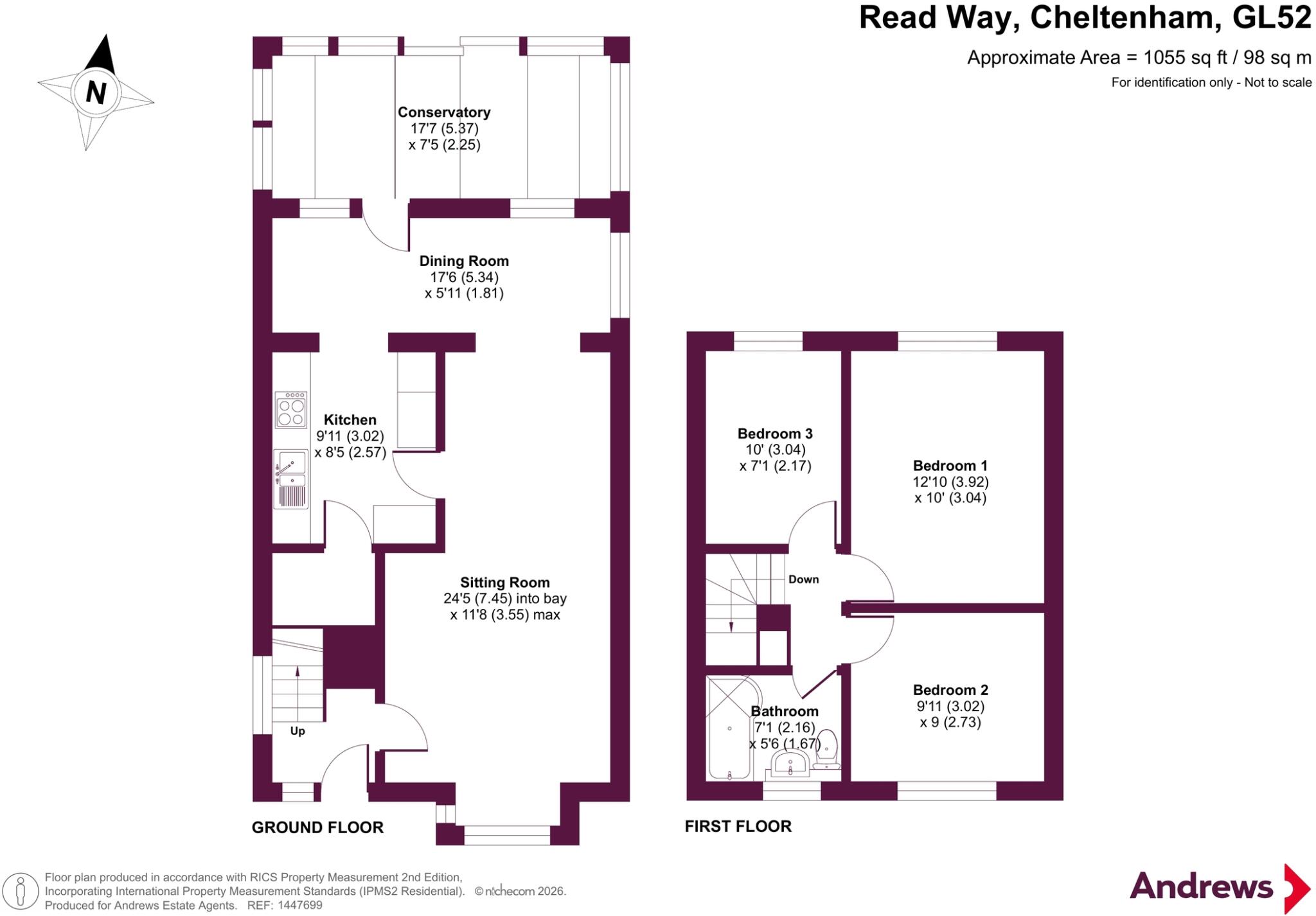Read Way, Bishops Cleeve, Cheltenham, GL52 floorplan