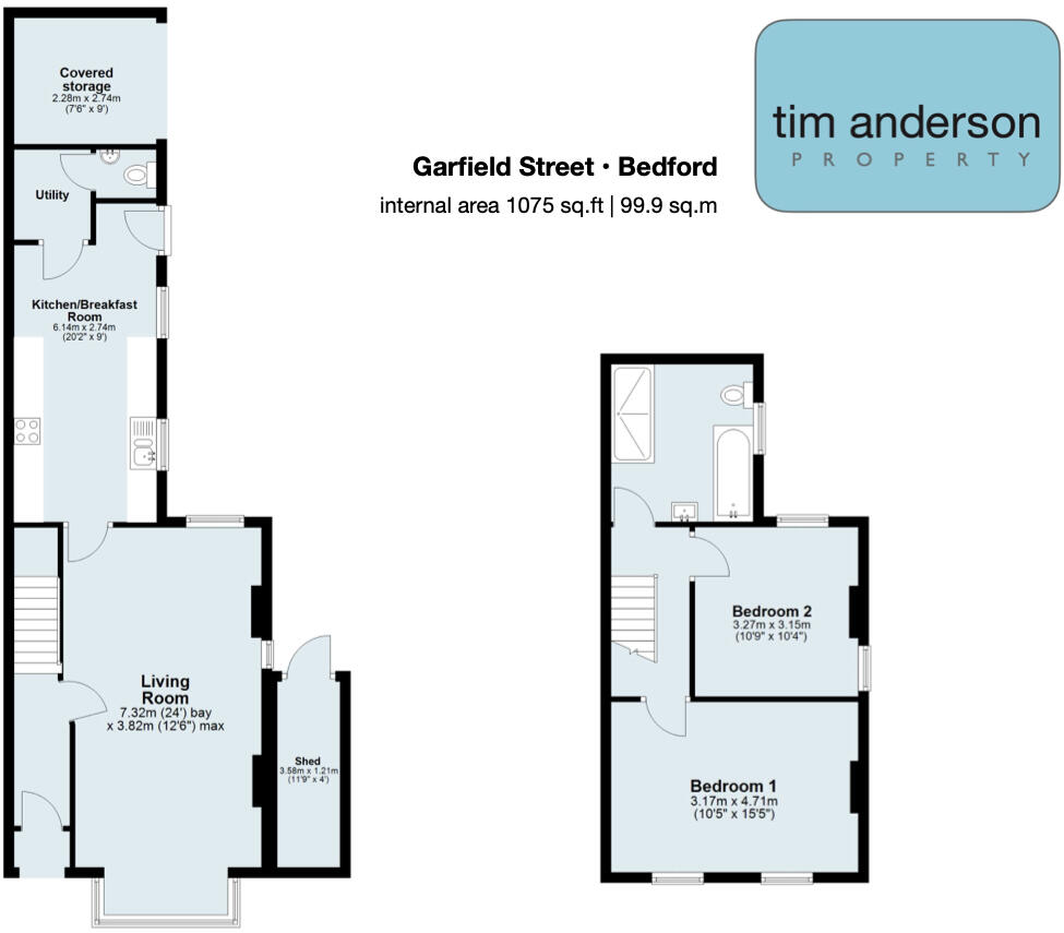 Garfield Street | Bedford | Beds | MK41 | no upper chain floorplan