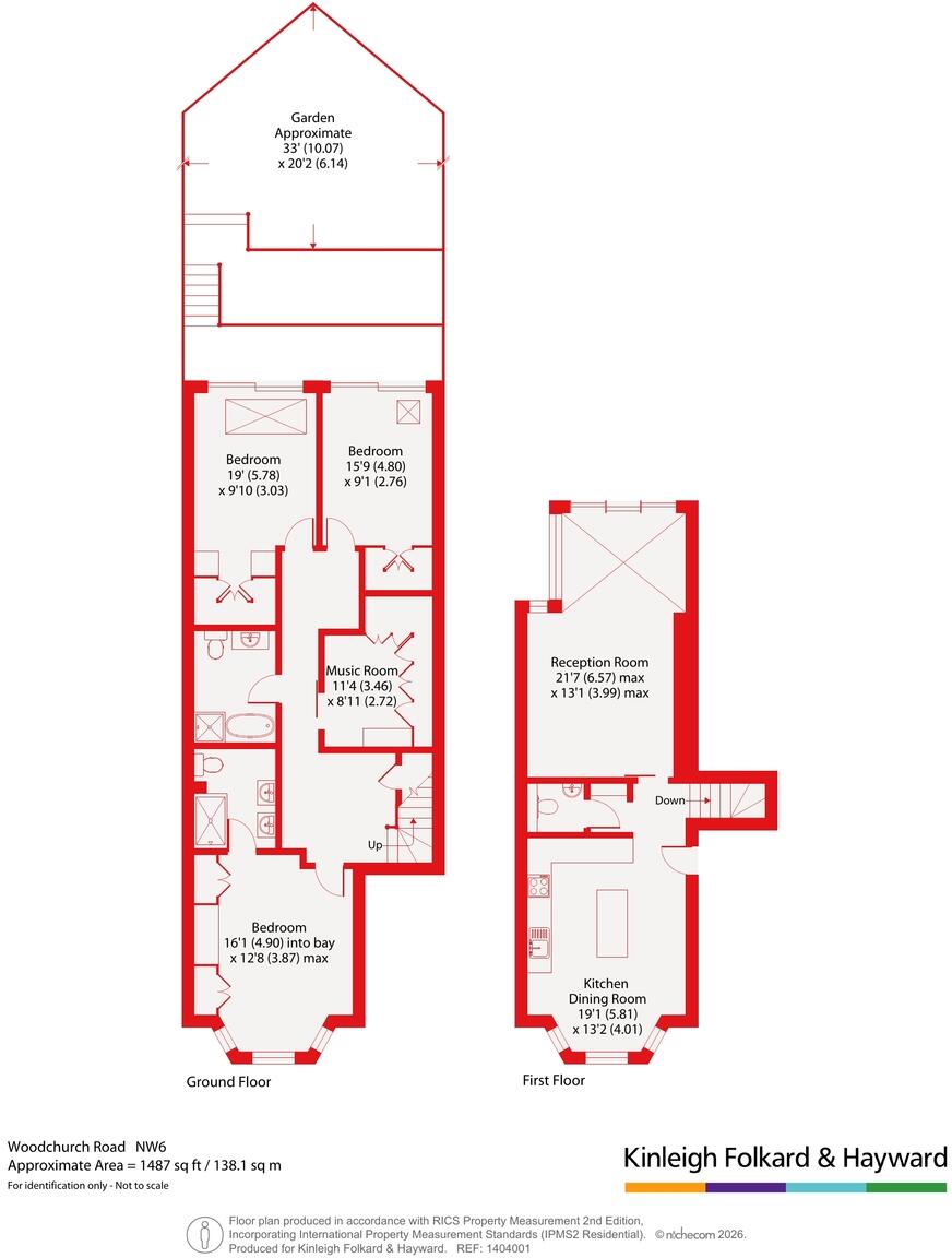 Woodchurch Road, South Hampstead, London, NW6 floorplan