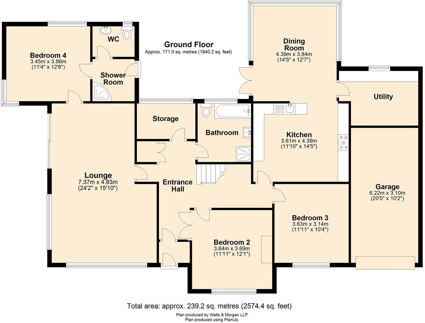 19 Chantry Rise, Penarth, Vale of Glamorgan, CF64 5RS floorplan