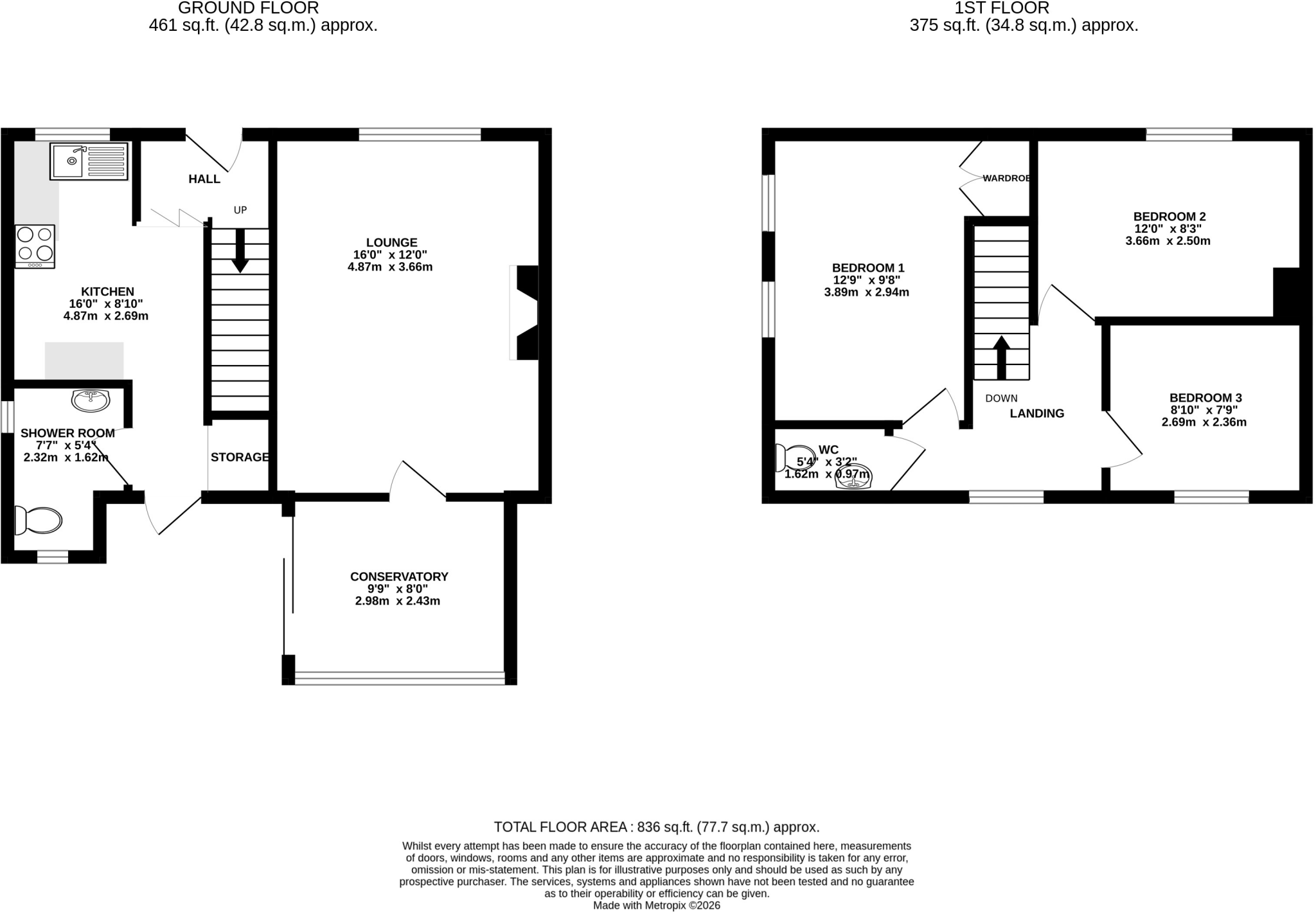 Church Road, Tiptree floorplan