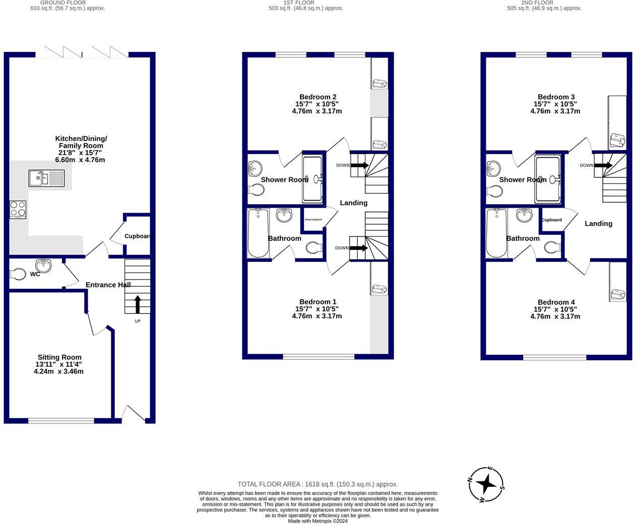 Bure Lane, Friars Cliff floorplan