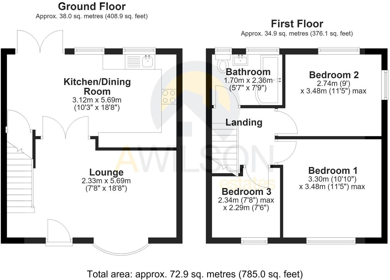 Northumberland Avenue, Ashton-Under-Lyne floorplan