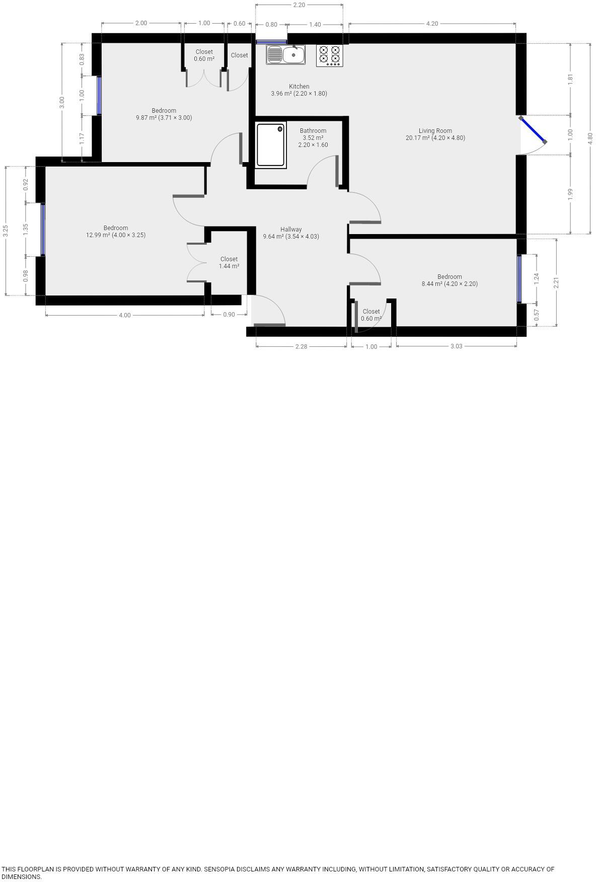 Flat  Hambledon House, Cotham Road, BS6 floorplan