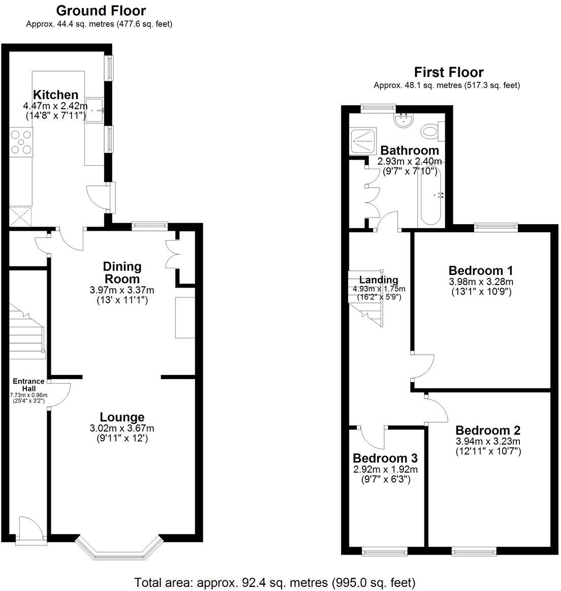 Grantham Road, Sleaford, Lincolnshire, NG34 floorplan