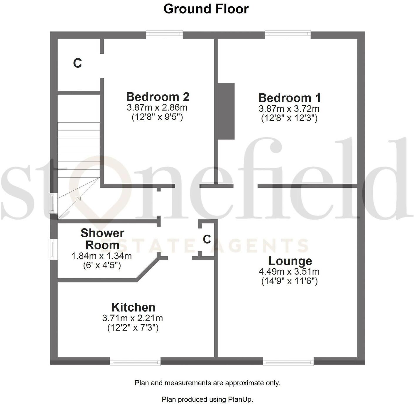 21, Park Crescent, Dalmellington, KA6 floorplan