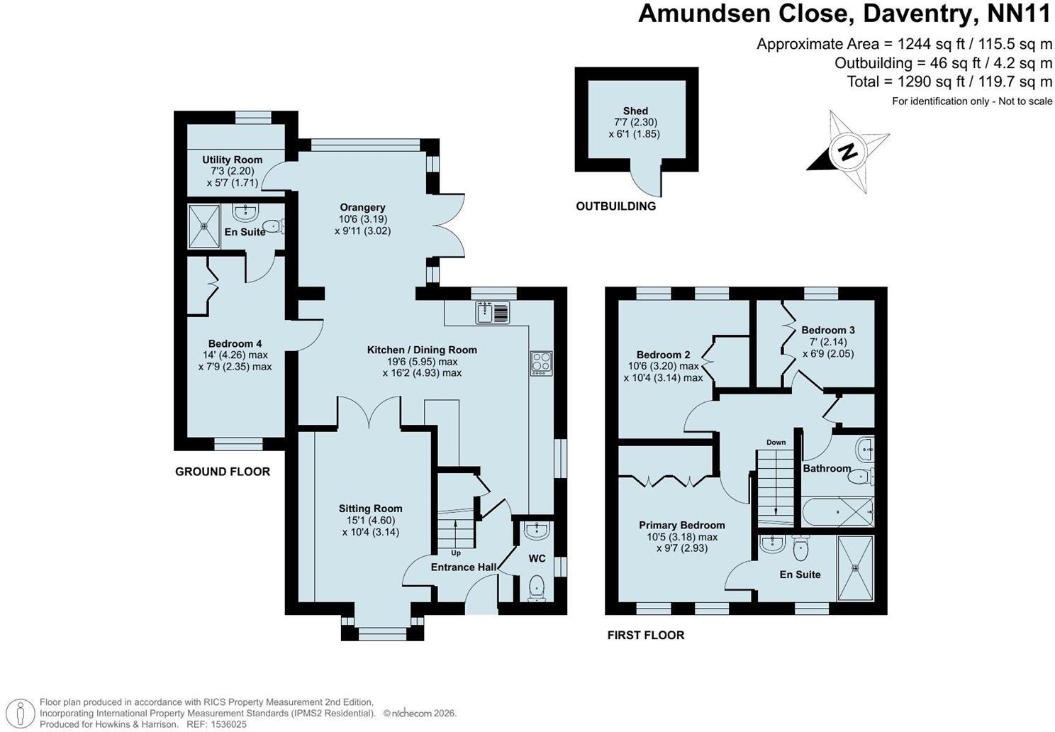 Amundsen Close, Daventry, NN11 floorplan